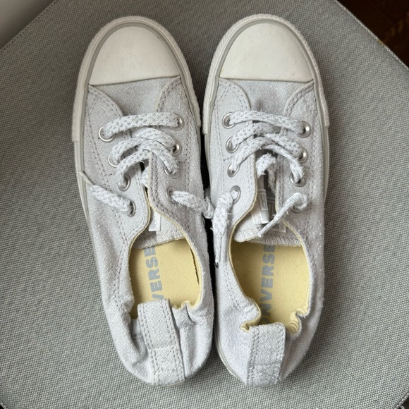 Converse All Star Light Gray Elastic Back Low Sneakers - Picture 2 of 5